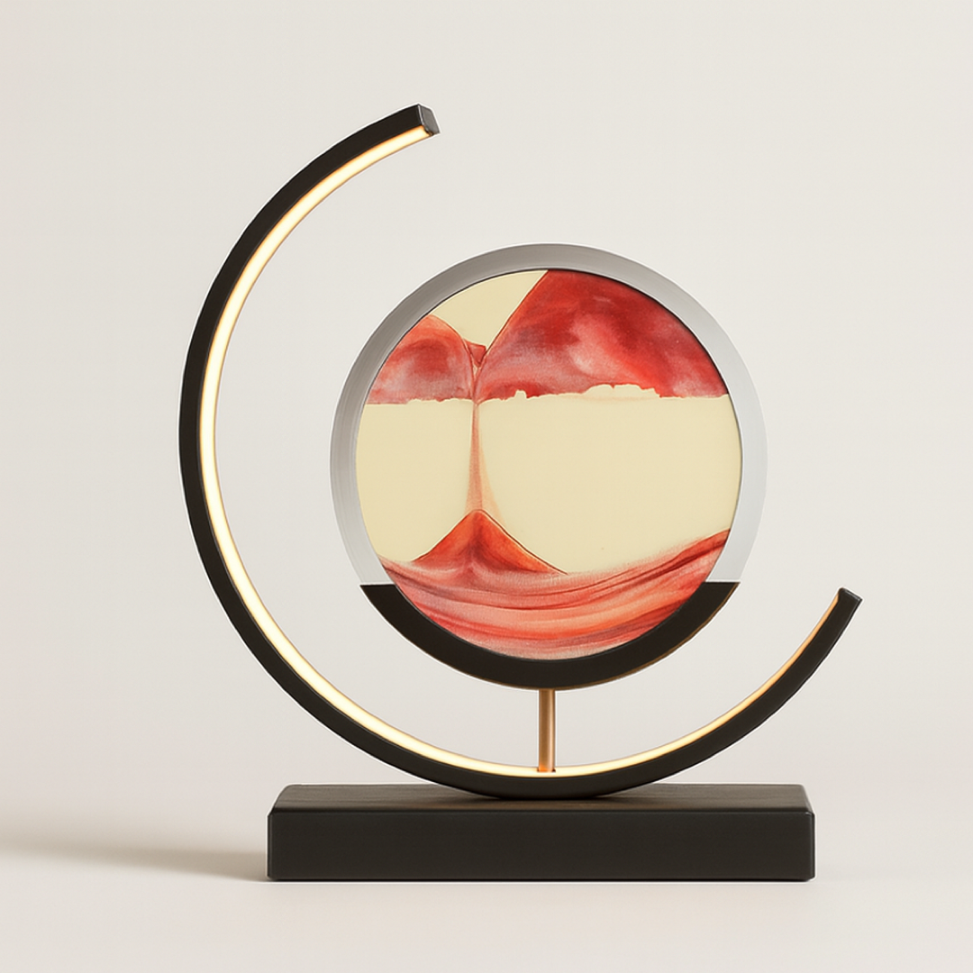 Flowing Sand Lamp – Calming Light in Motion