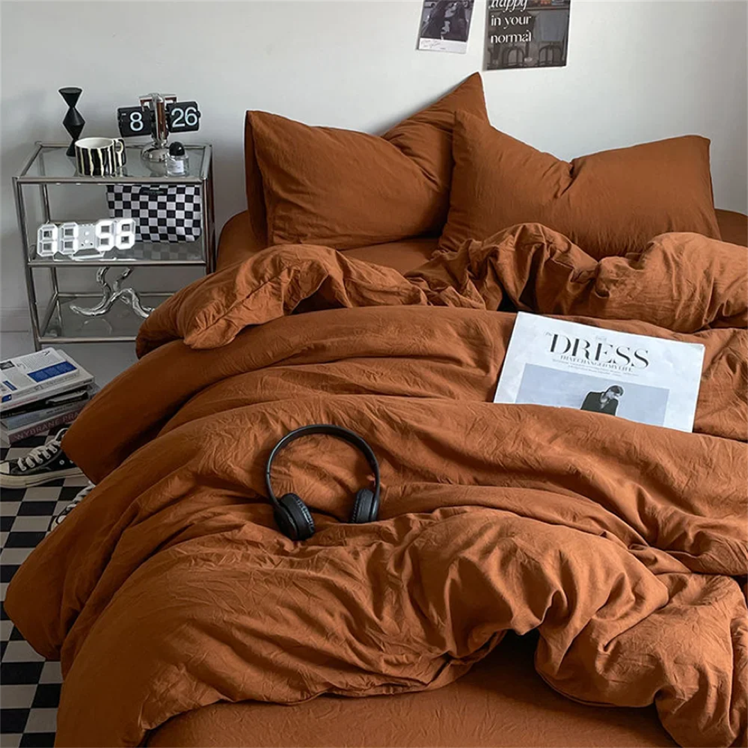 Brushed Bedding Set for Cozy Year-Round Sleep