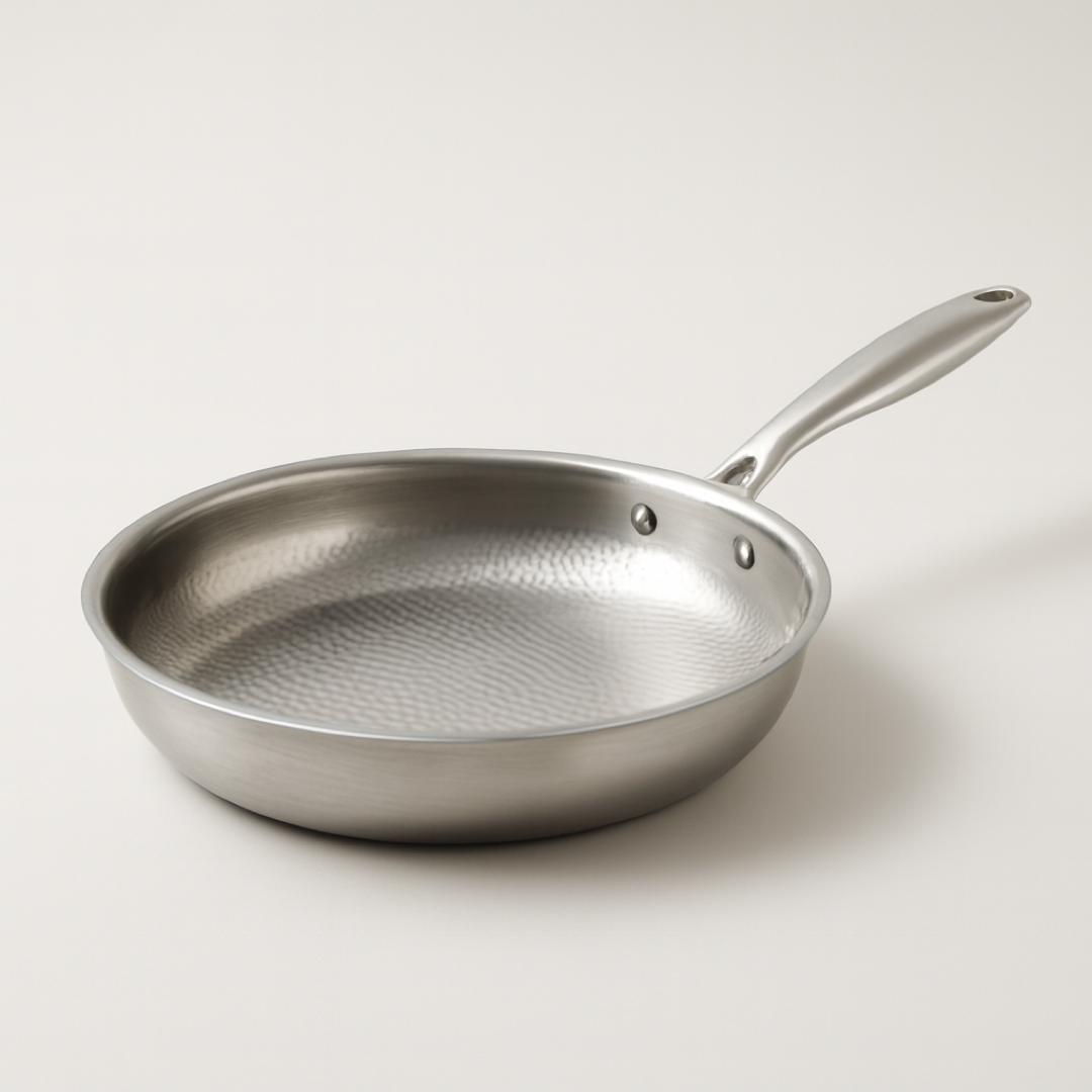 Hammered Titanium Skillet for Effortless Cooking