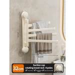 Rotating Towel Holder for Drill-Free Organization
