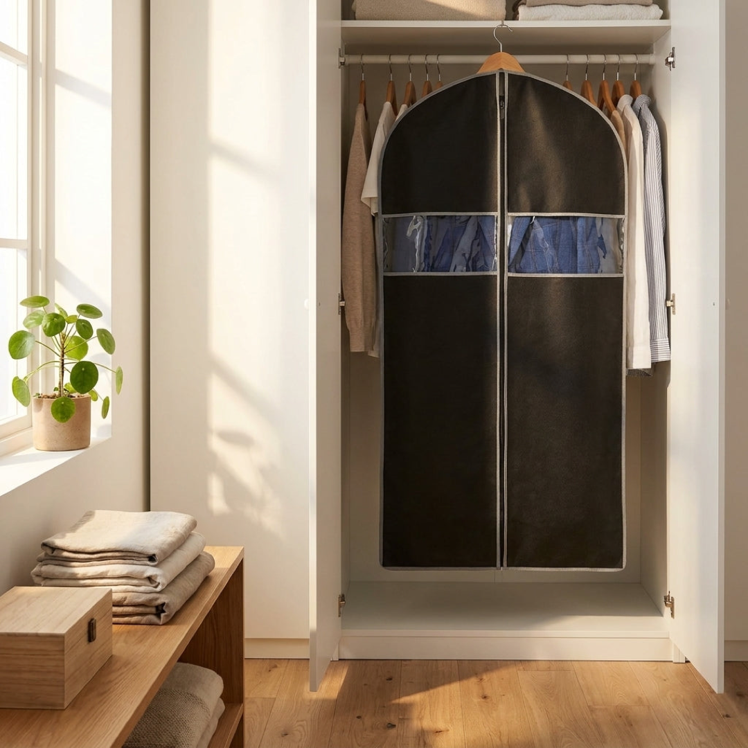Breathable Garment Covers for Dust-Free Storage