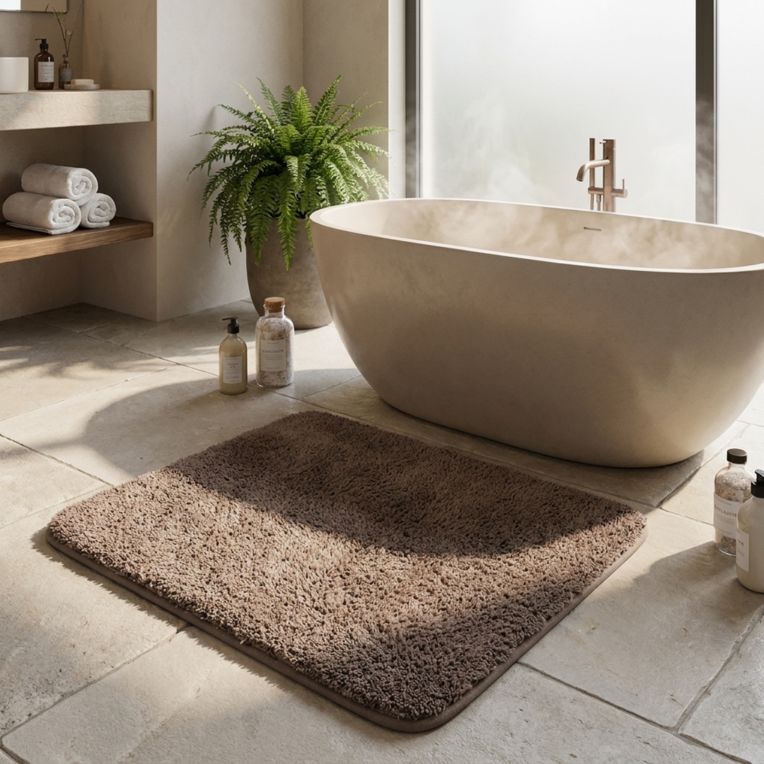 Plush Bath Mat for Softer Steps