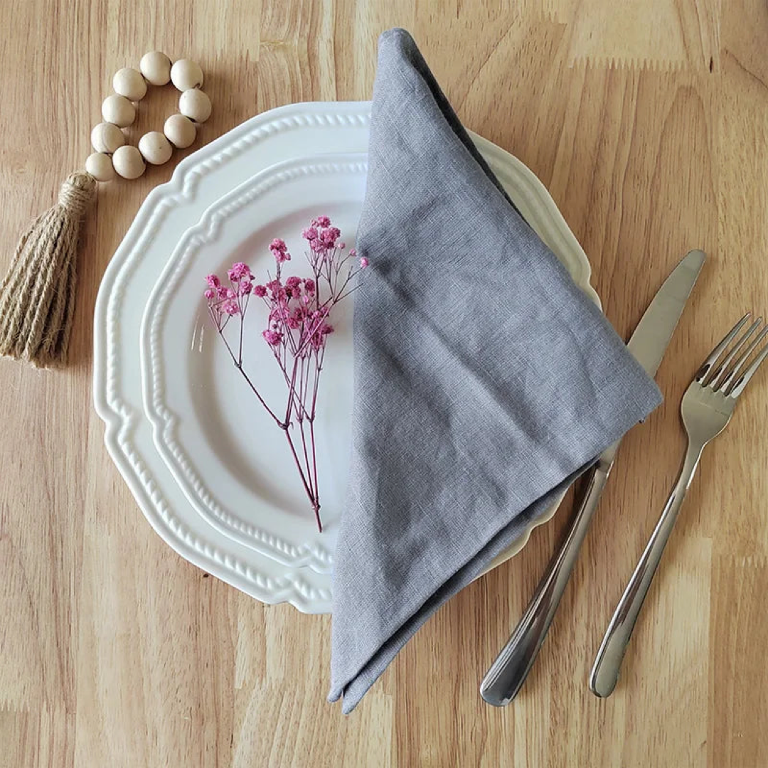 French Linen Napkin Set for Effortless Dining