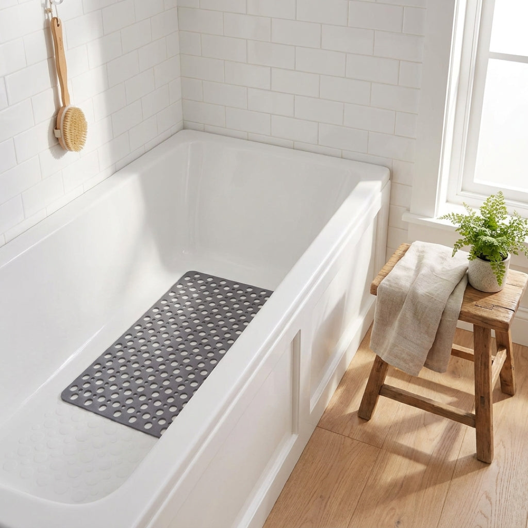 Quick-Dry Bath Mat for Safer Steps