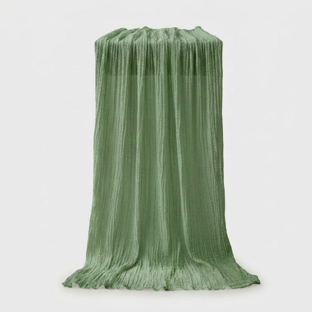 Flowing Gauze Table Runner for Effortless Elegance