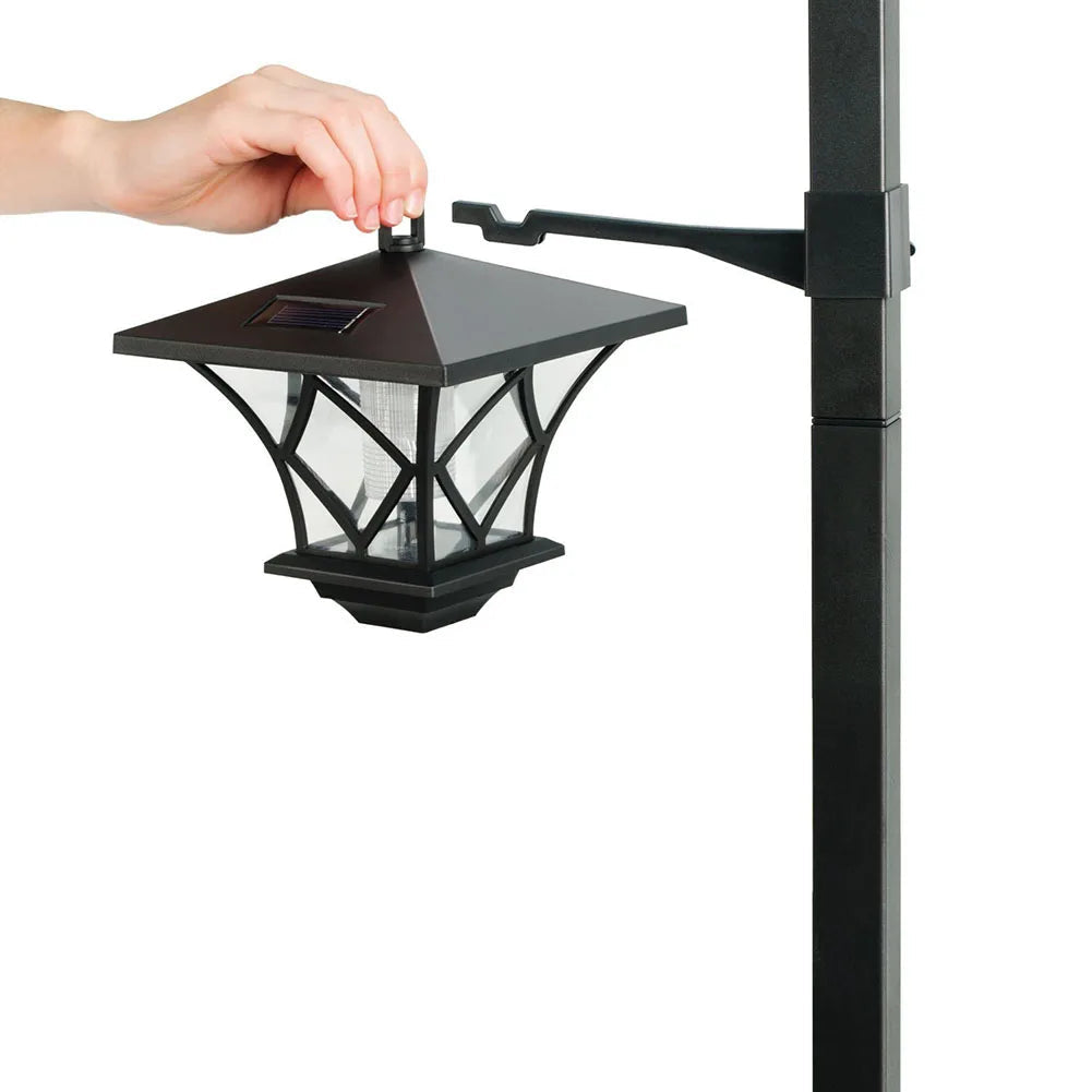 Solar Column Light for Effortless Outdoor Glow
