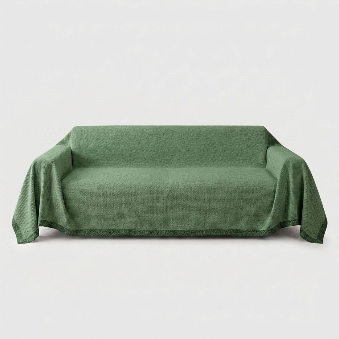 Stay-Put Sofa Cover for a Neater Living Room
