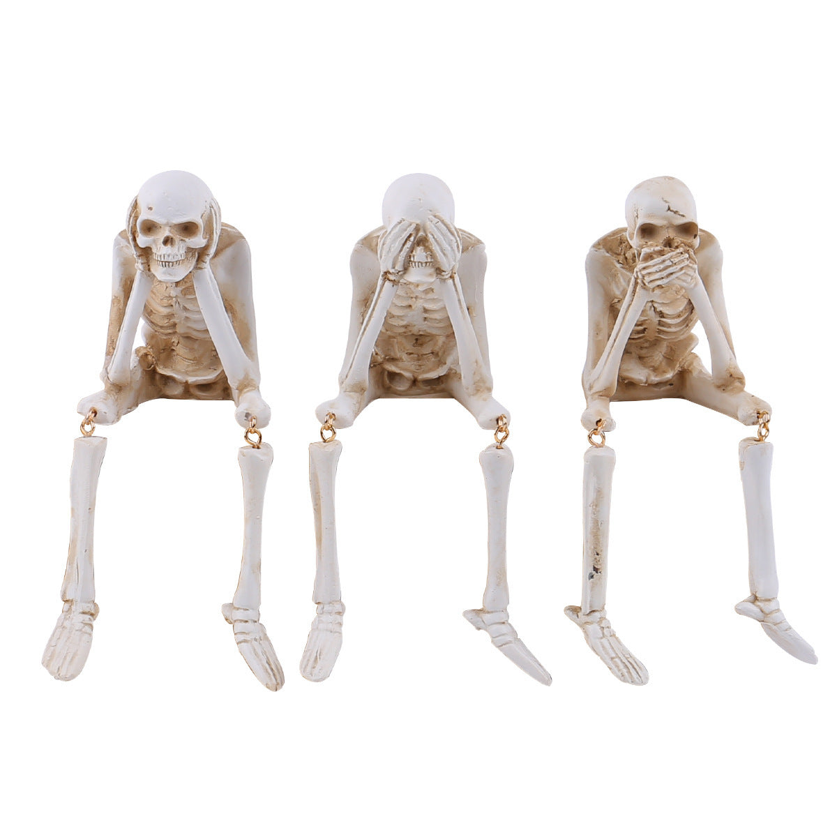 Spooky Skeleton Ornament Set For Easy Halloween Decor