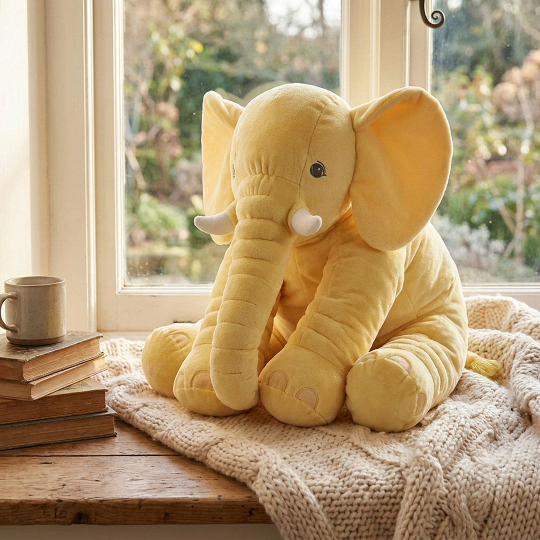 Soft Elephant Companion for Restful Moments