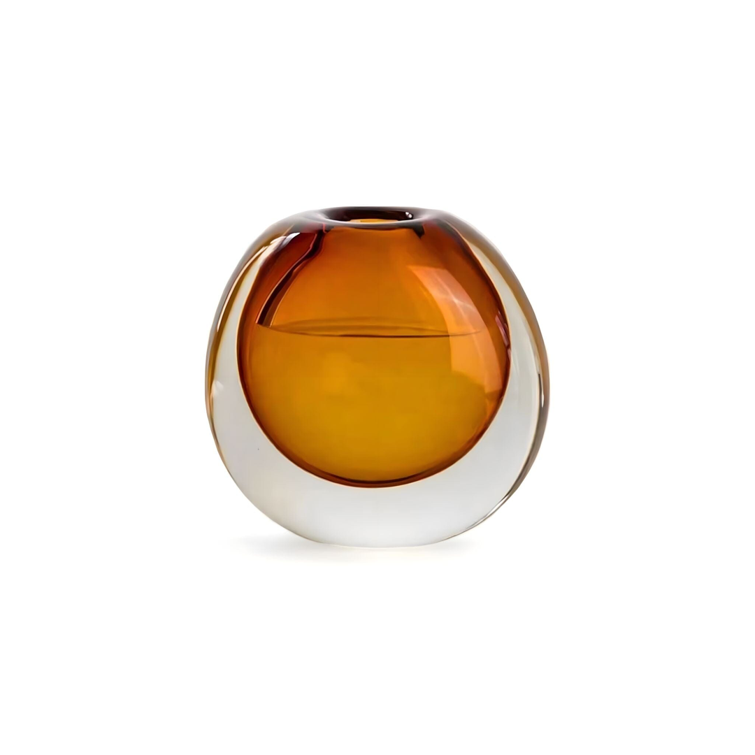 Gradient Glass Art Vase – Stable Sculptural Style
