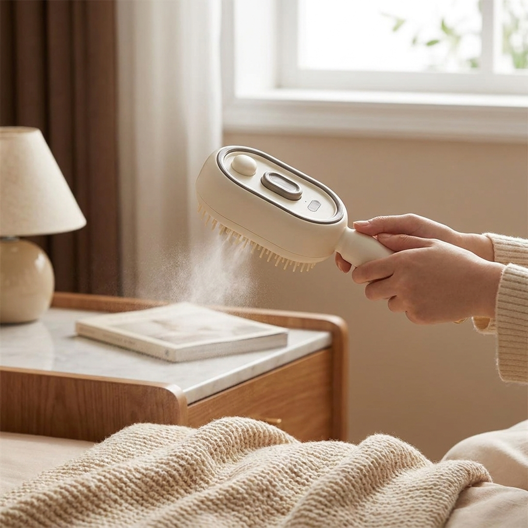 Electric Misting Brush for Gentle Scalp Care