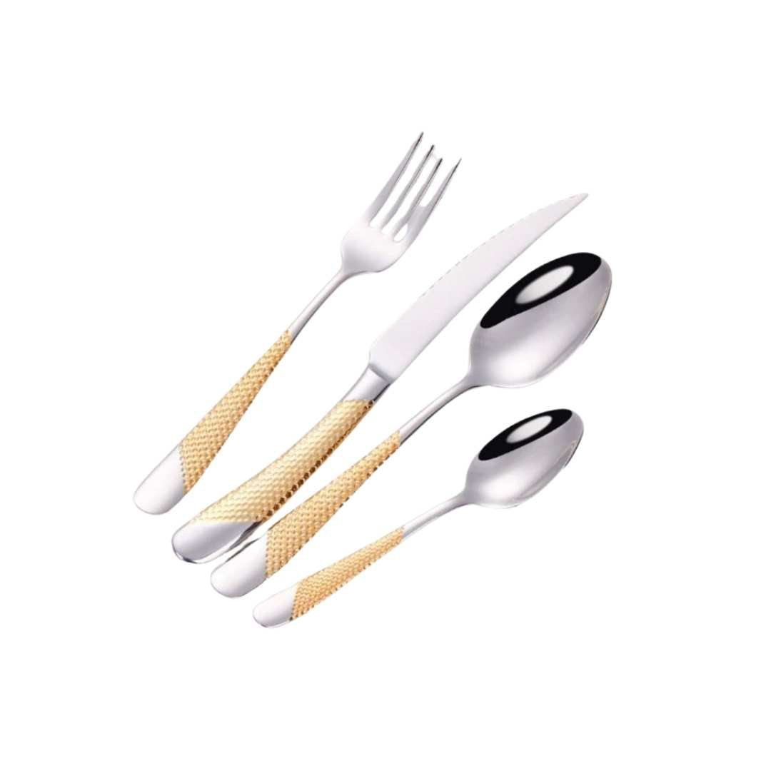 Textured Cutlery Set for Effortless Table Style