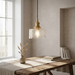 Sculpted Glass Pendant Light for Calming Glow