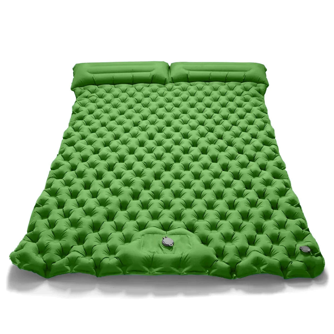 Self-Inflating Double Mattress for Easy Rest