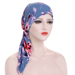 Floral Slip-On Turban for Easy Styling