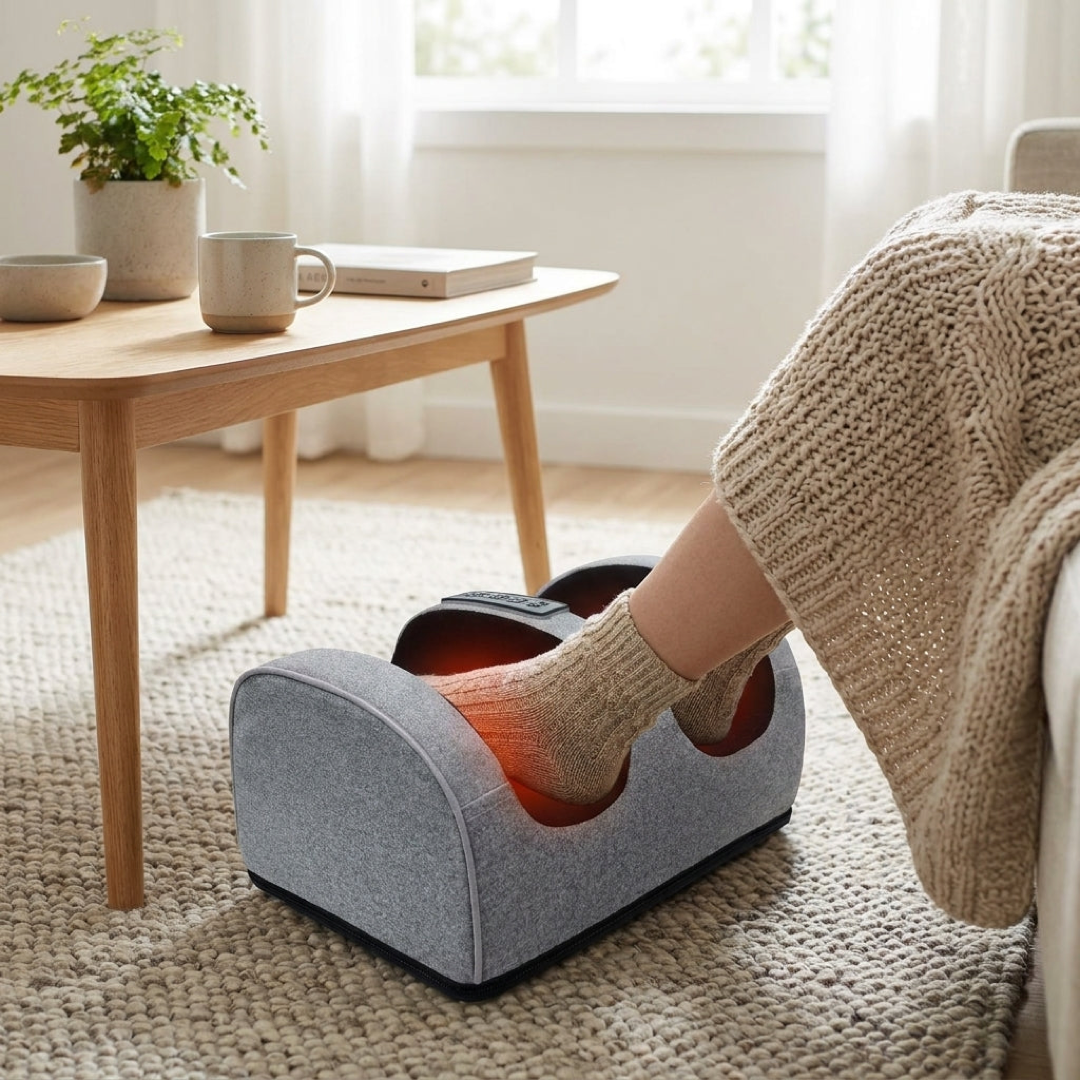 Heated Foot Kneading Massager for Daily Relief