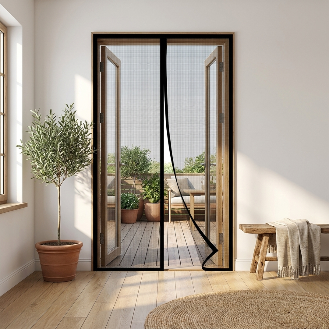 Self-Closing Mesh Door Screen – Fresh Air, Fewer Bugs