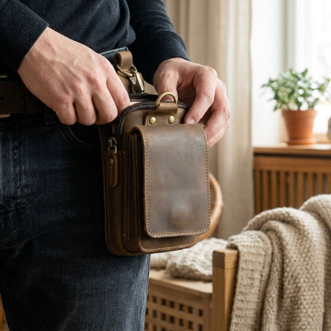 Leather Belt Bag for Hands-Free Essentials