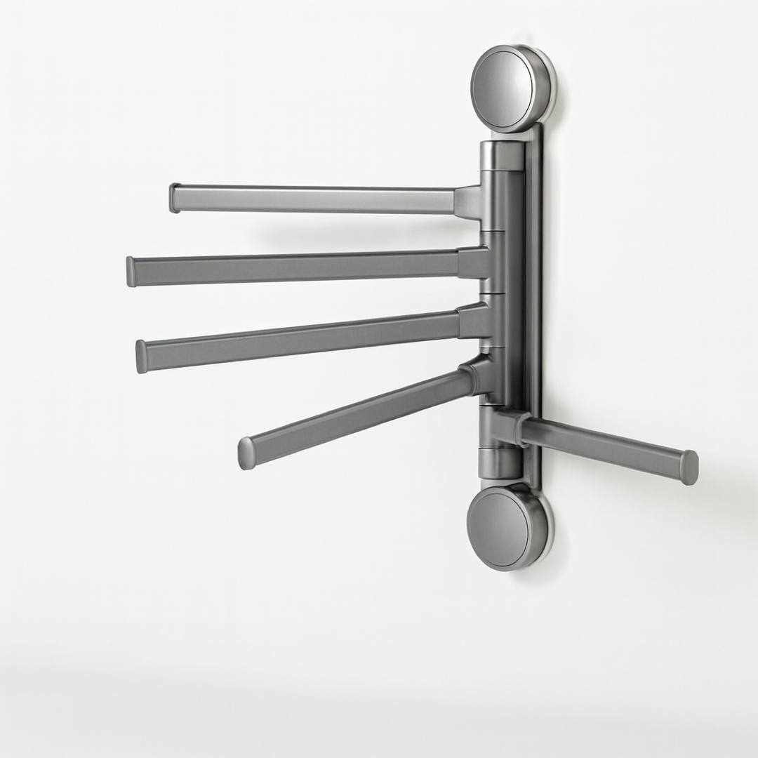 Rotating Towel Holder for Drill-Free Organization