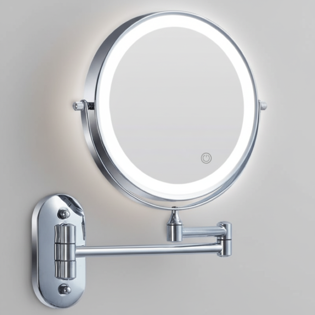 10X Lighted Vanity Mirror for Precise Grooming
