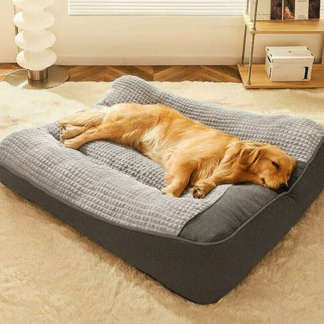 Large Supportive Dog Bed with Washable Cover