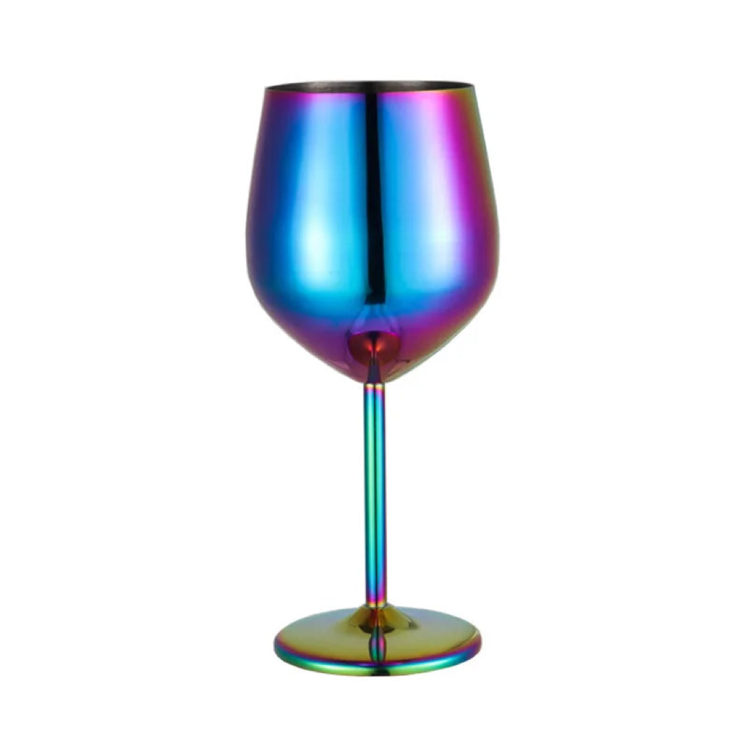 Insulated Steel Wine Goblet Keeps Drinks Chilled