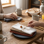 Frayed Cotton Napkin Set for Cozy Tables