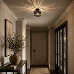 Square Crystal Ceiling Light for Radiant Rooms