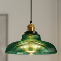 Vintage Glass Pendant Lamp for a Warm Glow