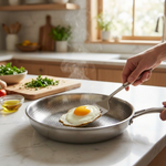 Hammered Titanium Skillet for Effortless Cooking