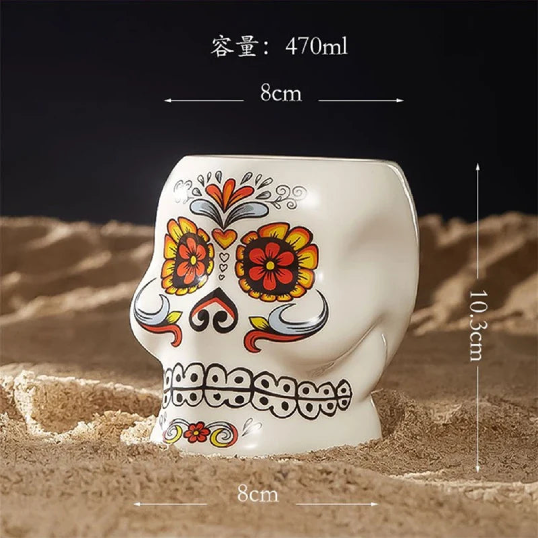 Skull Tiki Mug for Colder Cocktails