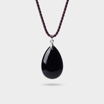 Obsidian Teardrop Necklace – Effortless Everyday Style