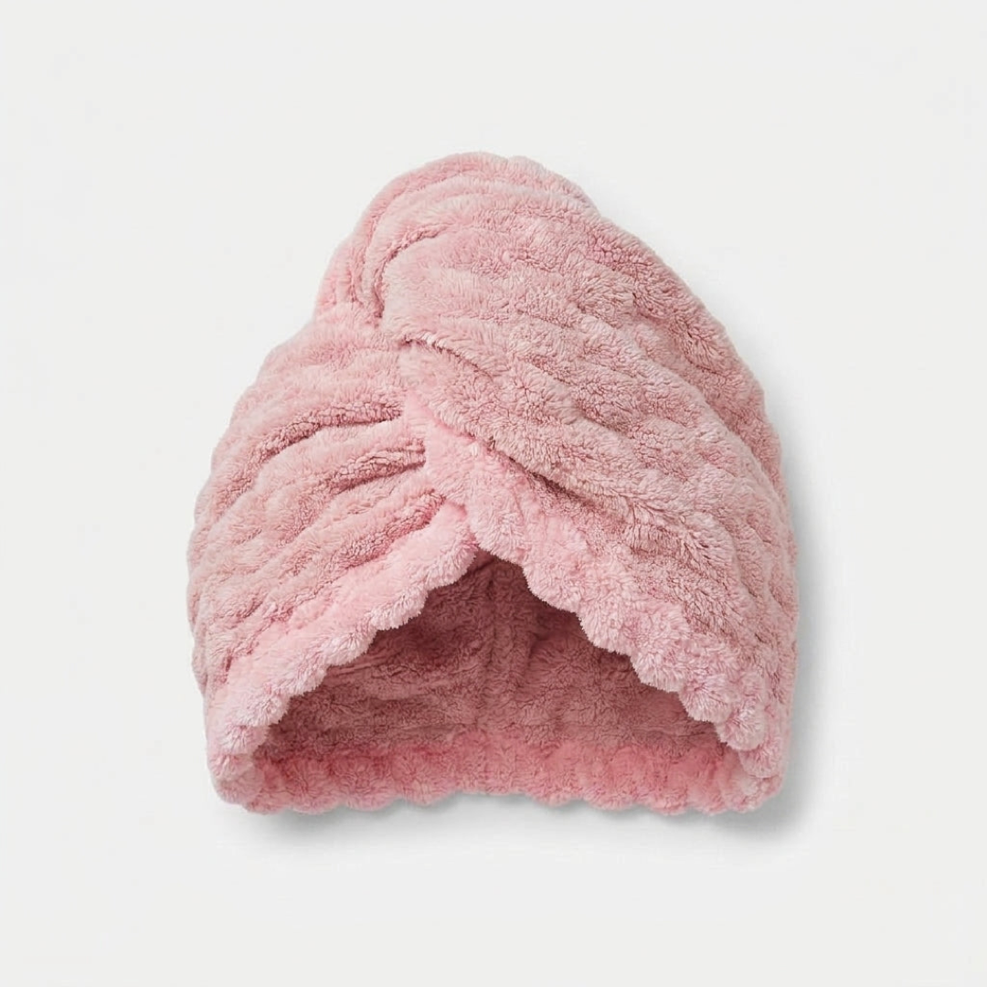 Microfiber Hair Turban for Faster, Frizz-Free Drying