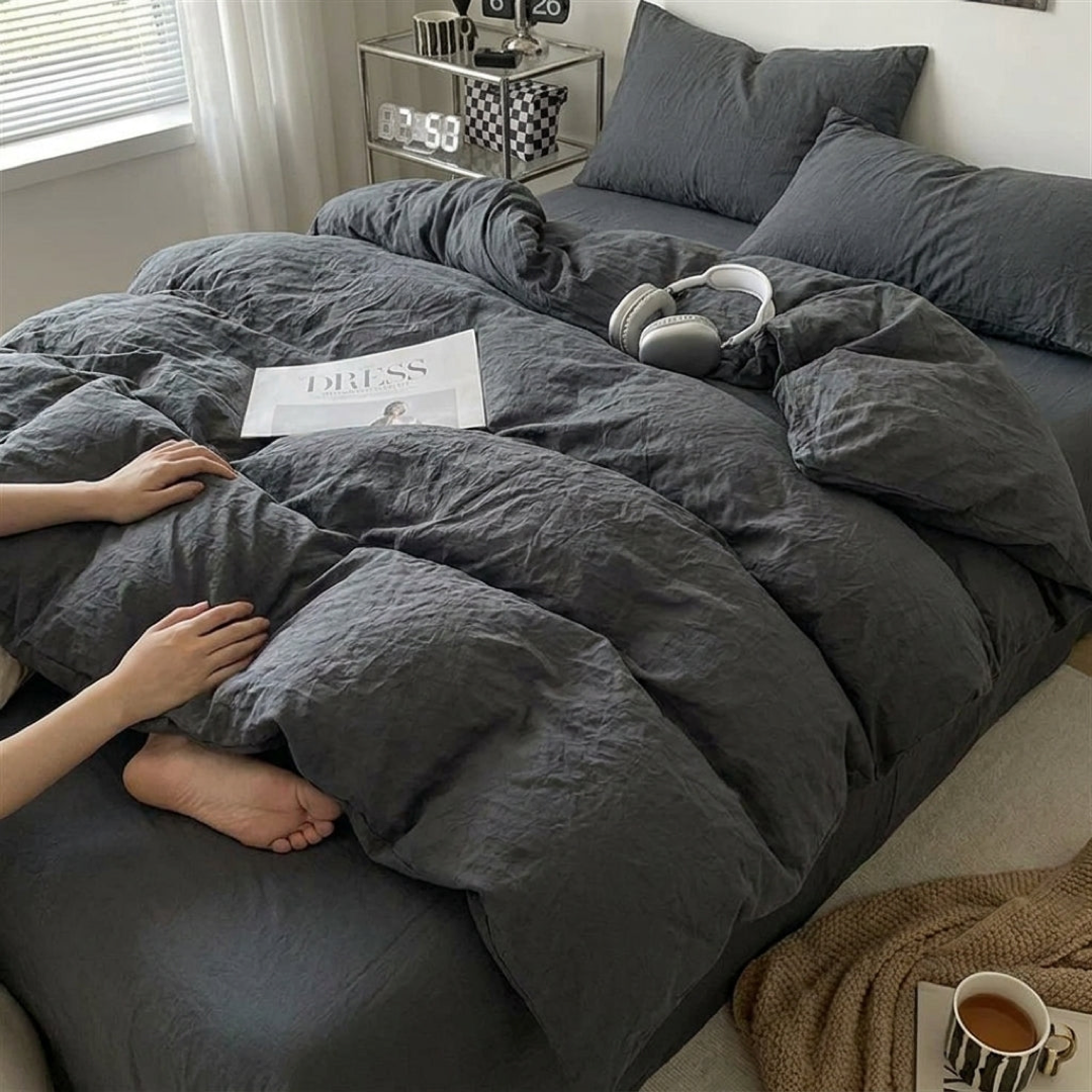 Brushed Bedding Set for Cozy Year-Round Sleep