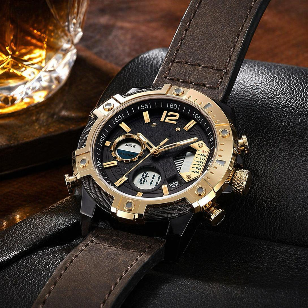 Analog-Digital Sports Watch for Everyday Reliability