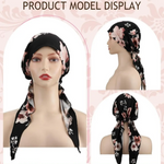 Floral Slip-On Turban for Easy Styling