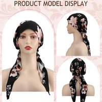 Floral Slip-On Turban for Easy Styling