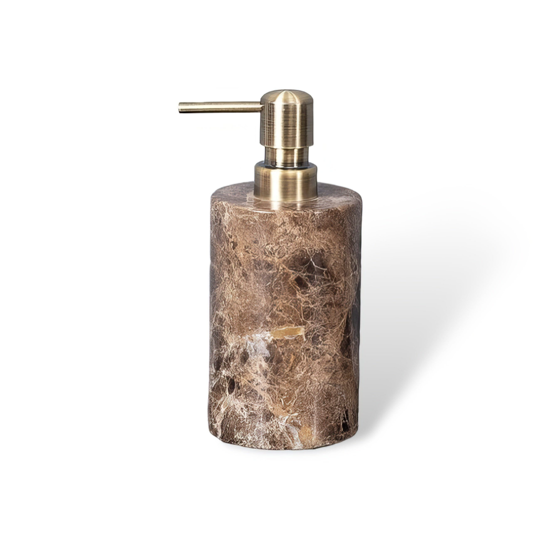Dark Marble Vanity Set for Clutter-Free Countertops