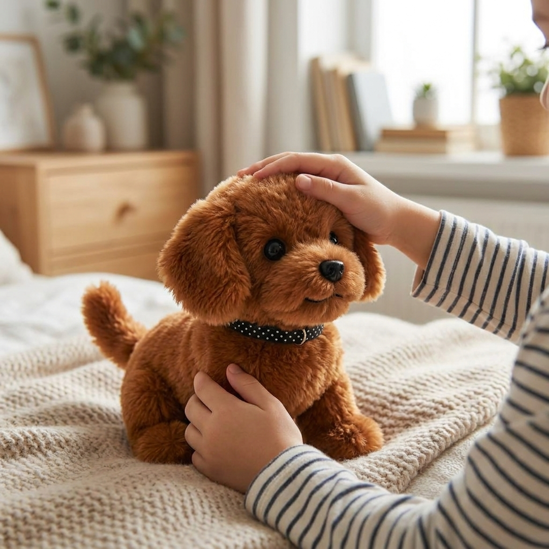 Responsive Plush Puppy for Cheerful Companionship