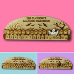 Wooden Halloween Countdown Calendar for Festive Fun