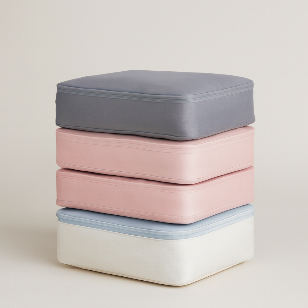 Space-Saving Compression Bags With Carry Handles