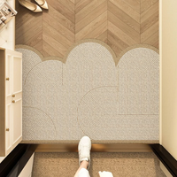 Floral Dirt-Trapping Doormat for Cleaner Floors