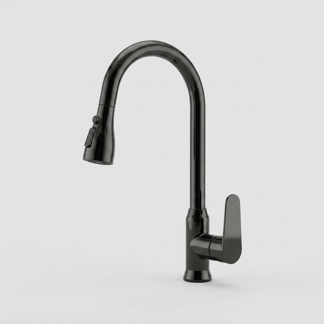 Statement Kitchen Faucet – Flexible Pull-Out Reach
