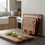 Acacia Cutting Board Set for Cleaner Prep
