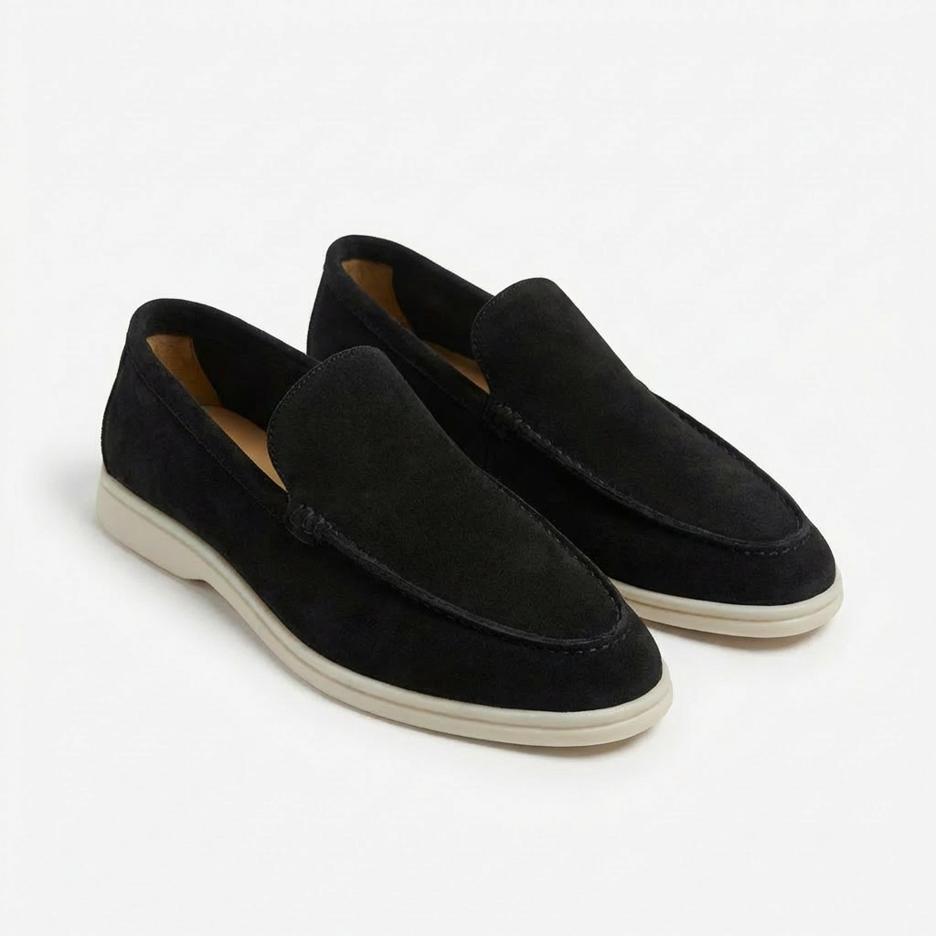 Alejandro | Men's Loafers with Visible Stitching and Contrasting Sole | Casual
