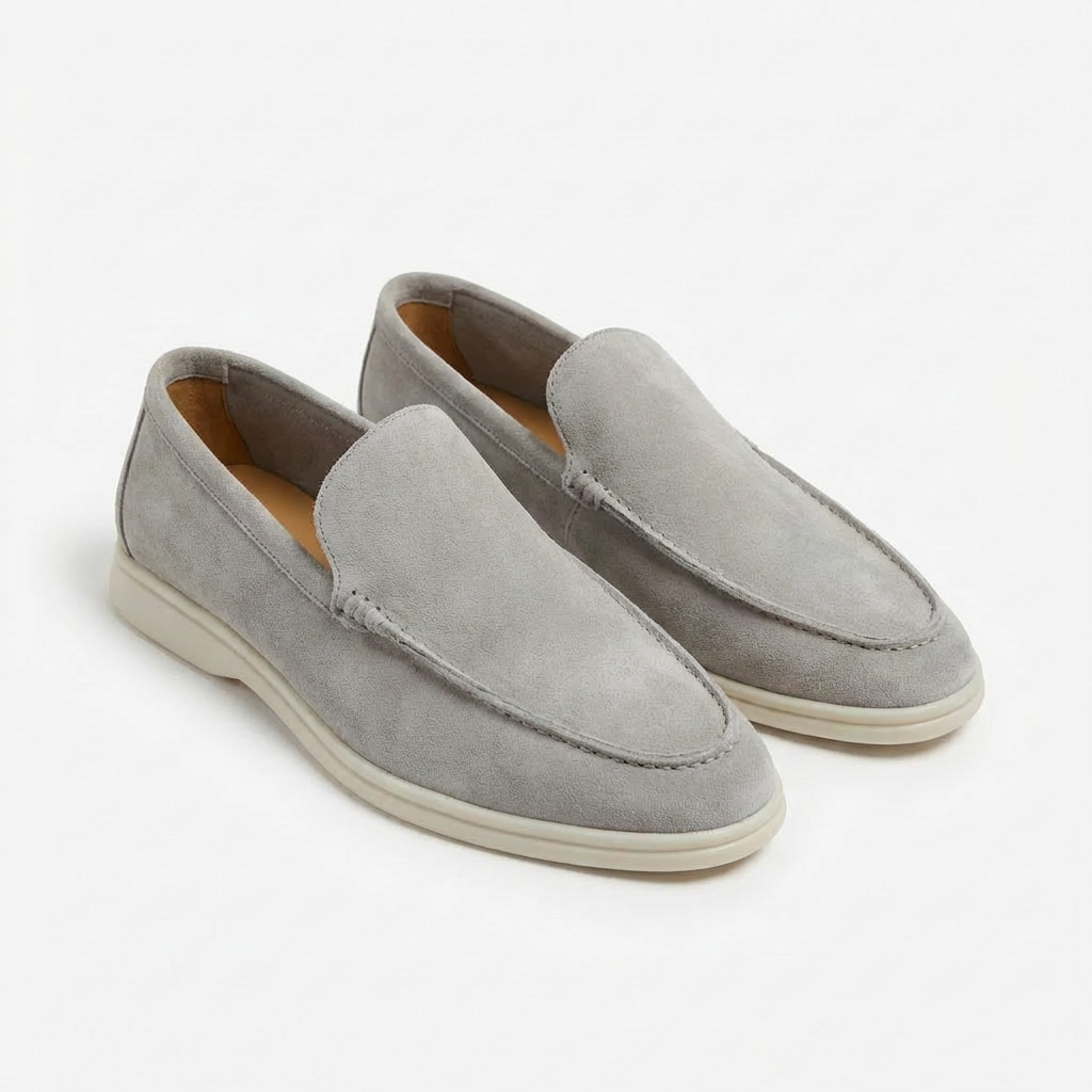 Alejandro | Men's Loafers with Visible Stitching and Contrasting Sole | Casual