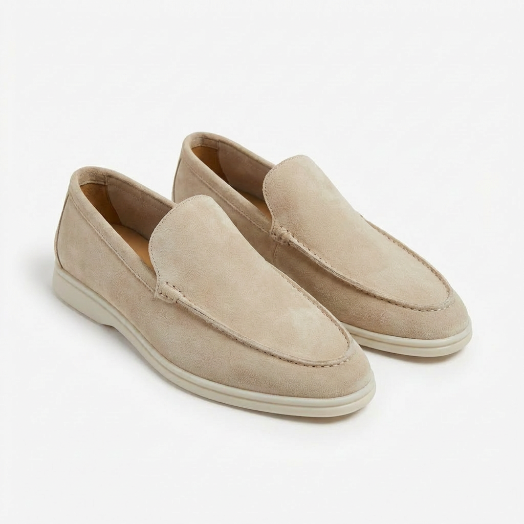 Alejandro | Men's Loafers with Visible Stitching and Contrasting Sole | Casual