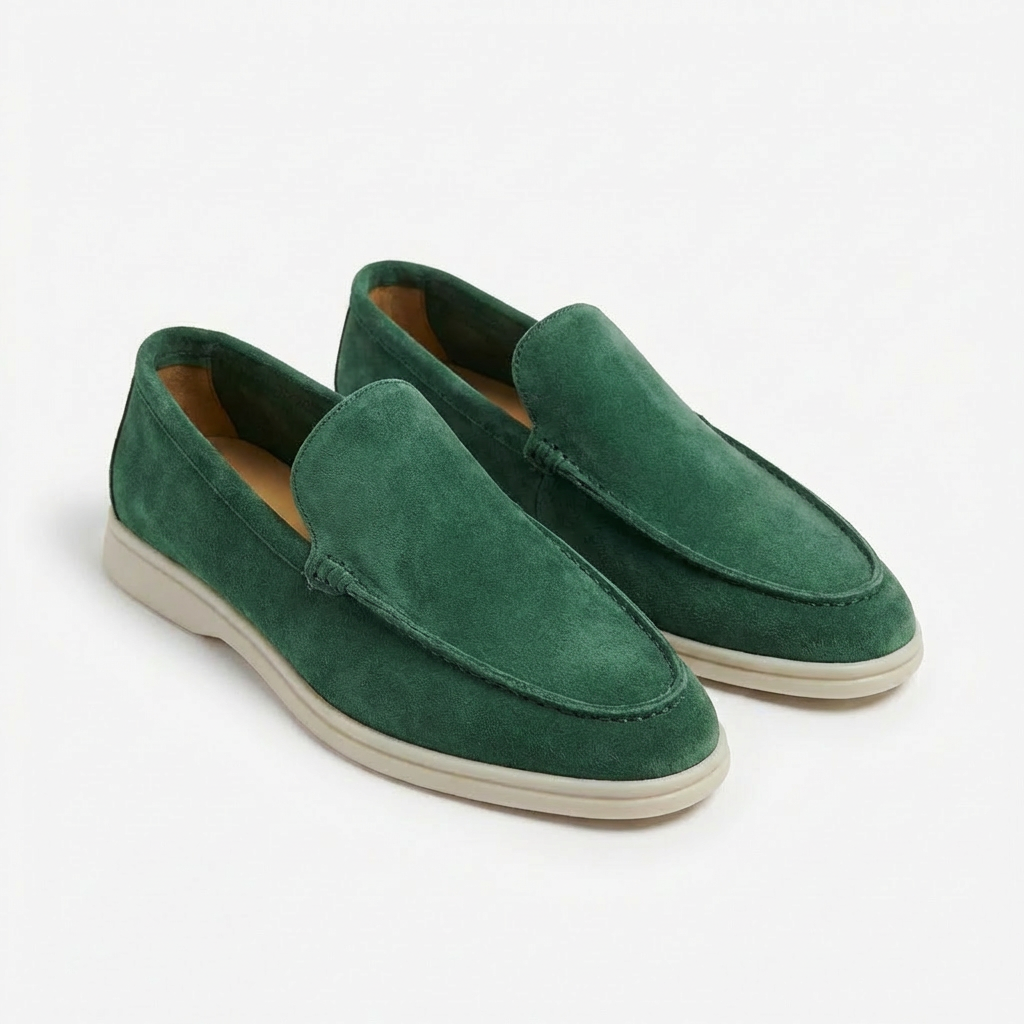 Alejandro | Men's Loafers with Visible Stitching and Contrasting Sole | Casual