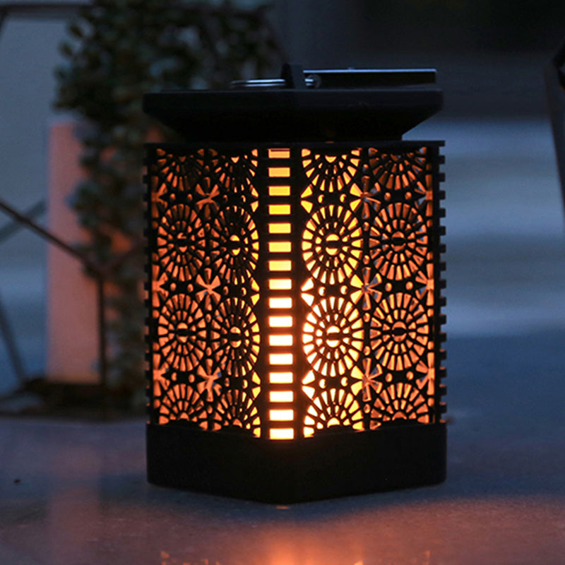 Solar Flame Lantern For Cozy Outdoor Lighting