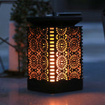 Solar Flame Lantern For Cozy Outdoor Lighting